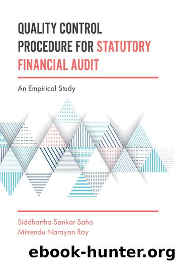 Quality Control Procedure for Statutory Financial Audit by Saha Siddhartha Sankar;Roy Mitrendu Narayan;