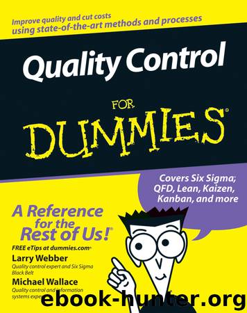 Quality Control for Dummies by Larry Webber & Michael Wallace