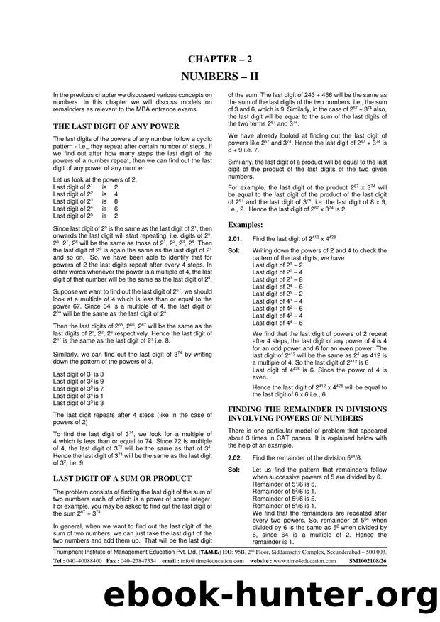 Quantitative Chapter 2 by Numbers-II
