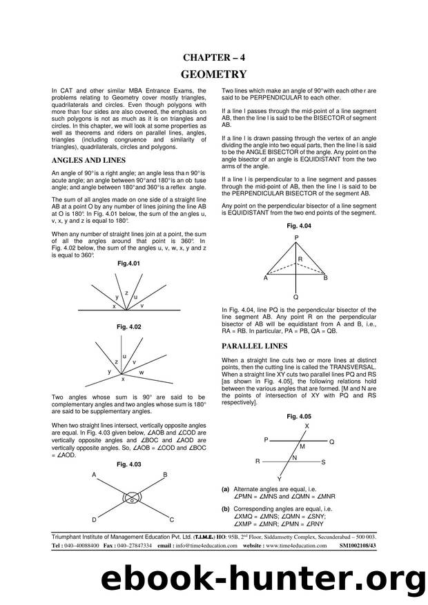 Quantitative Chapter 4- Geometry by Unknown