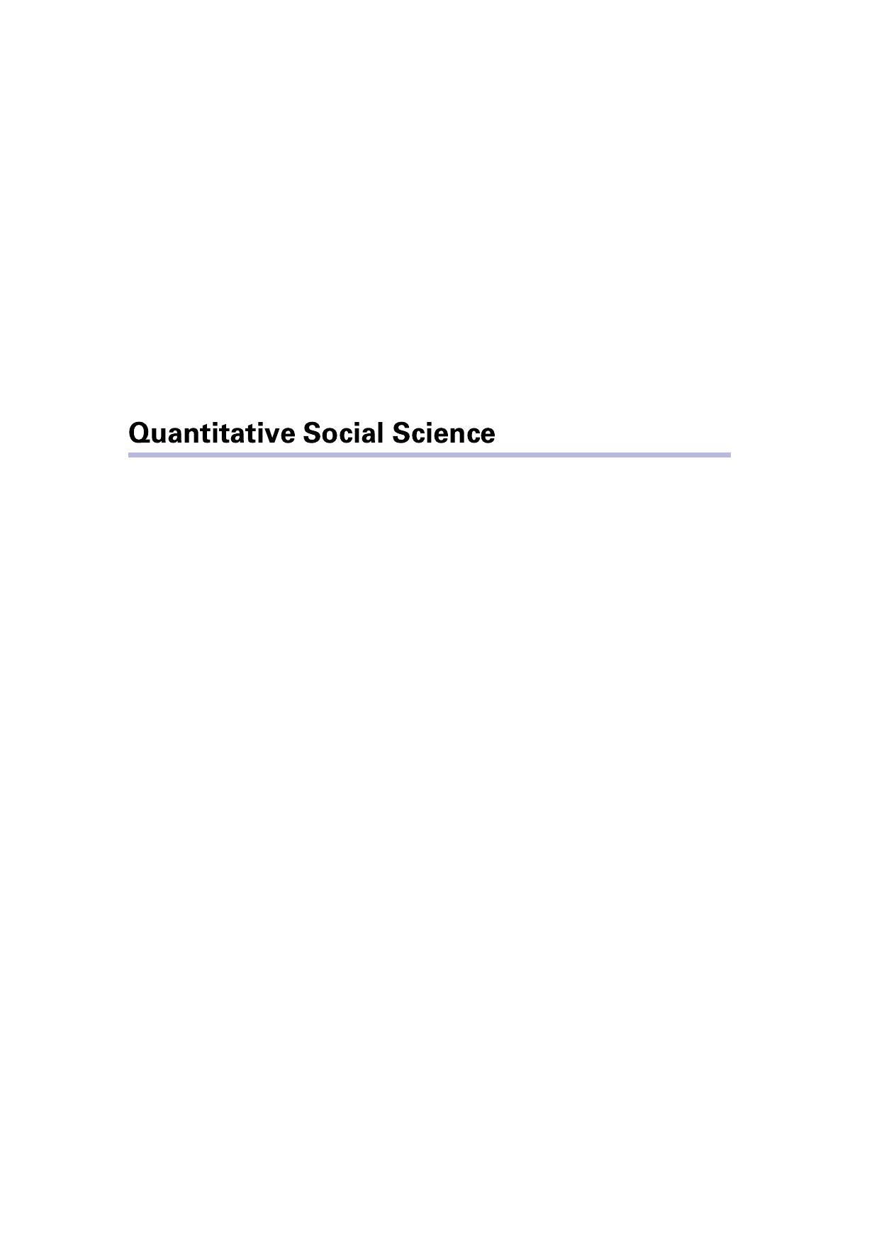 Quantitative Social Science: An Introduction in Stata by Kosuke Imai Lori D. Bougher