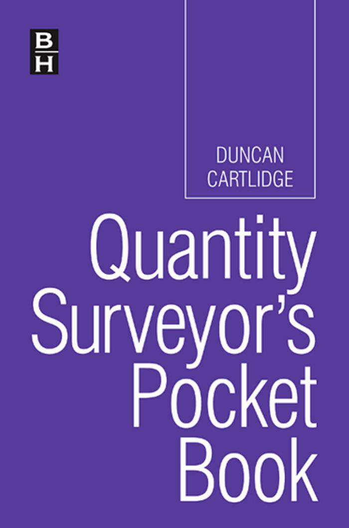 Quantity Surveyor's Pocket Book by Duncan Cartlidge