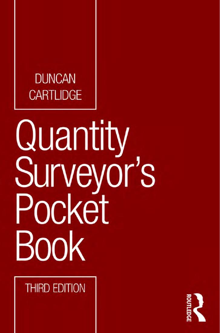 Quantity Surveyor's Pocket Book, Third Edition by Unknow