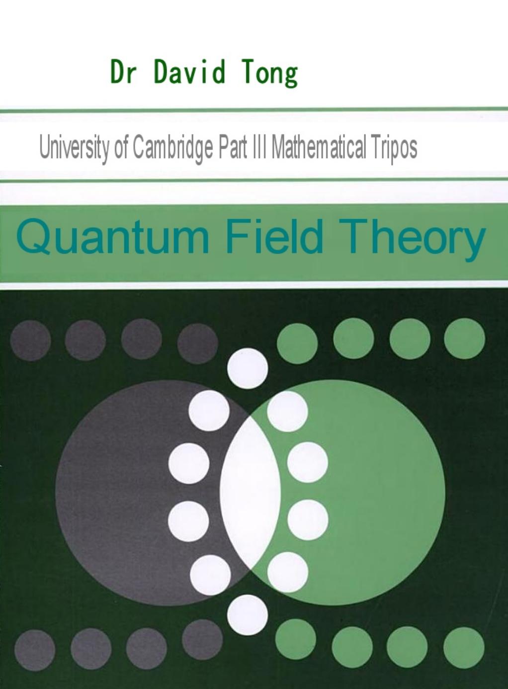 Quantum Field Theory by Unknown
