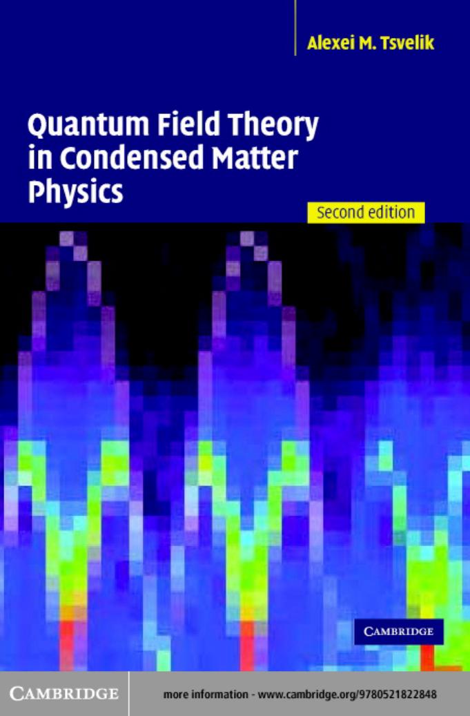 Quantum Field Theory in Condensed Matter Physics 2nd Ed. by Alexei M.Tsvelik