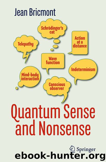 Quantum Sense and Nonsense by Jean Bricmont