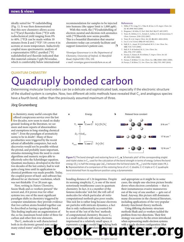 Quantum chemistry: Quadruply bonded carbon by Jörg Grunenberg