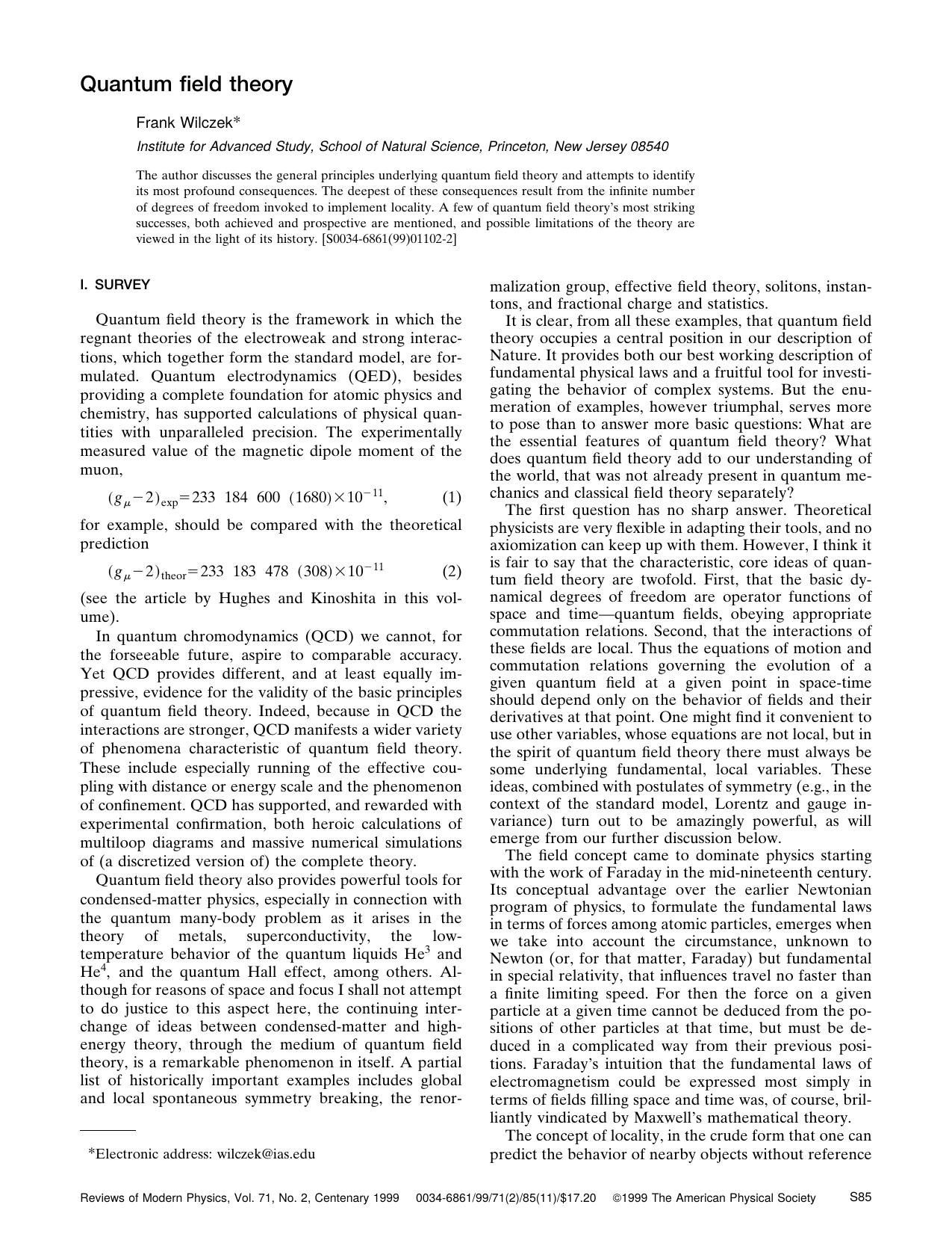 Quantum field theory (1999) by Unknown
