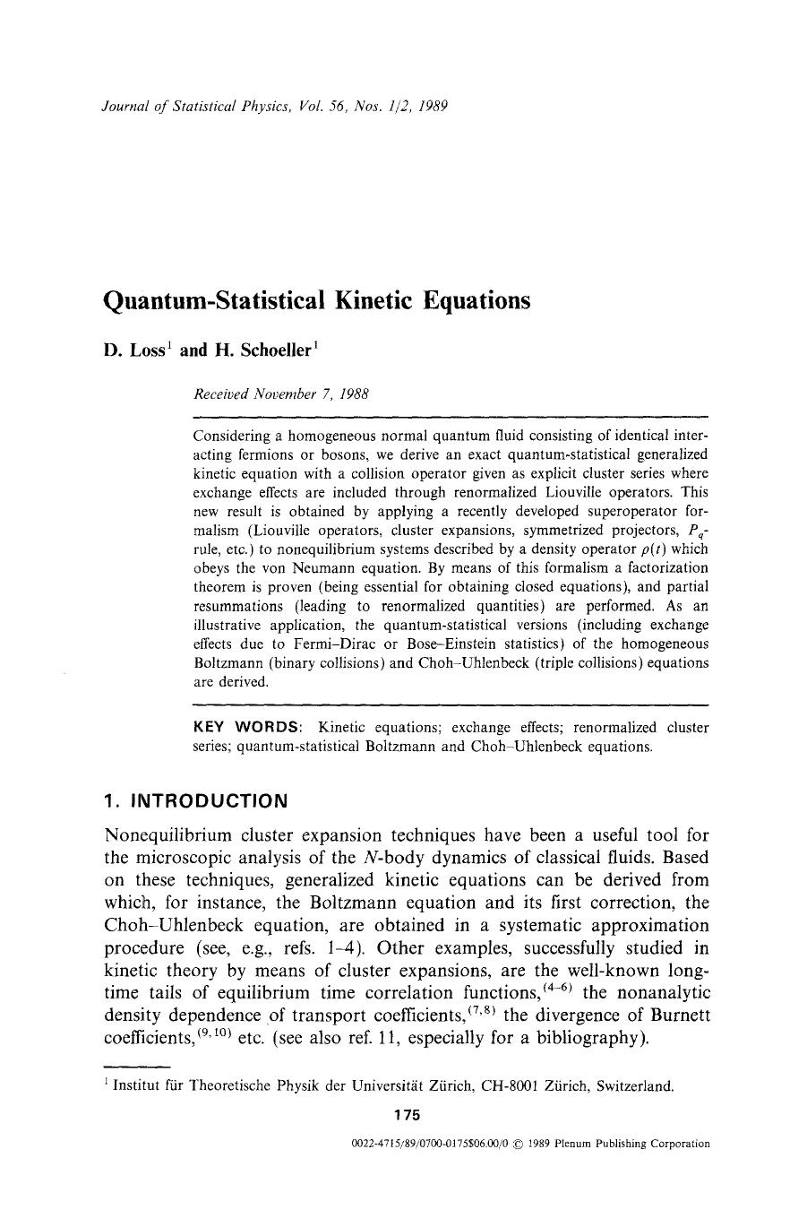 Quantum-statistical kinetic equations by Unknown