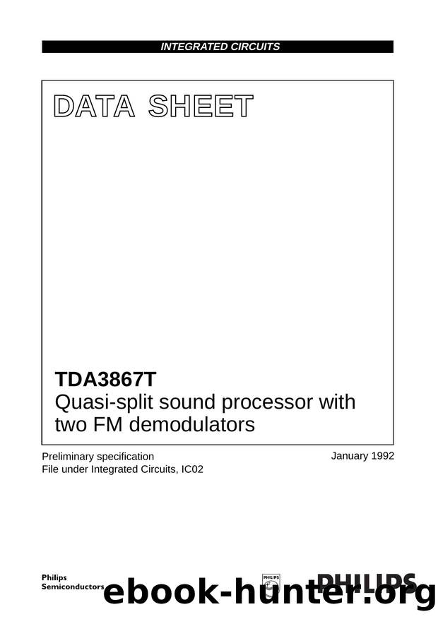 Quasi-split sound processor with two FM demodulators by Philips Semiconductors