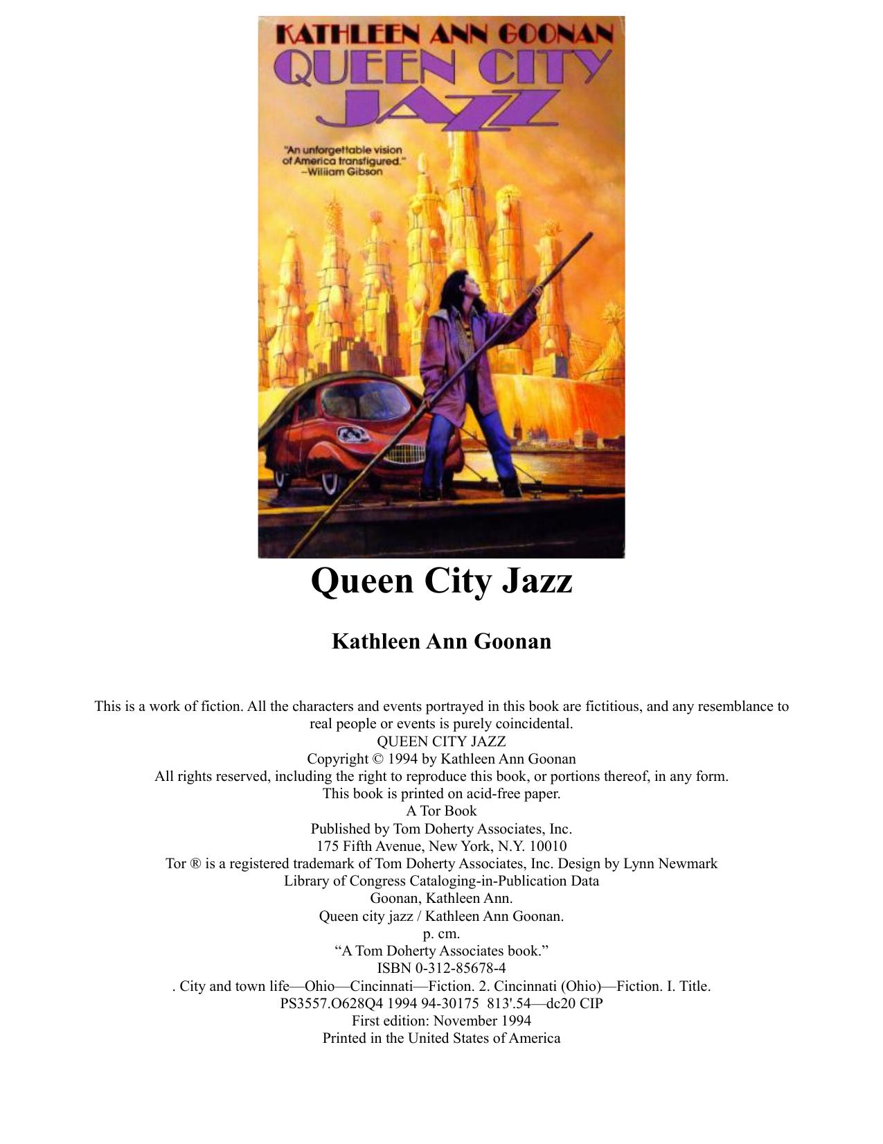 Queen City Jazz by Kathleen Ann Goonan
