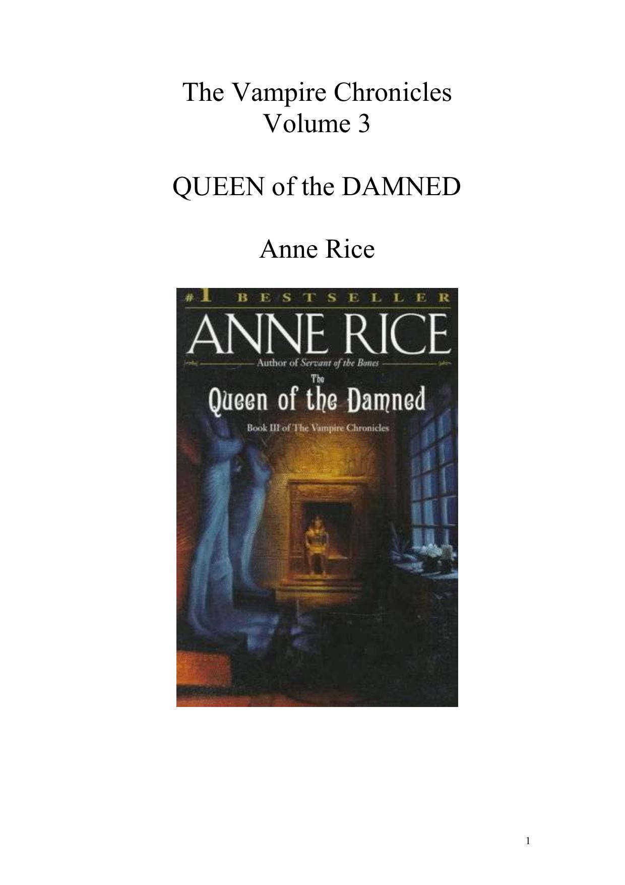 Queen Of The Damned by Anne Rice