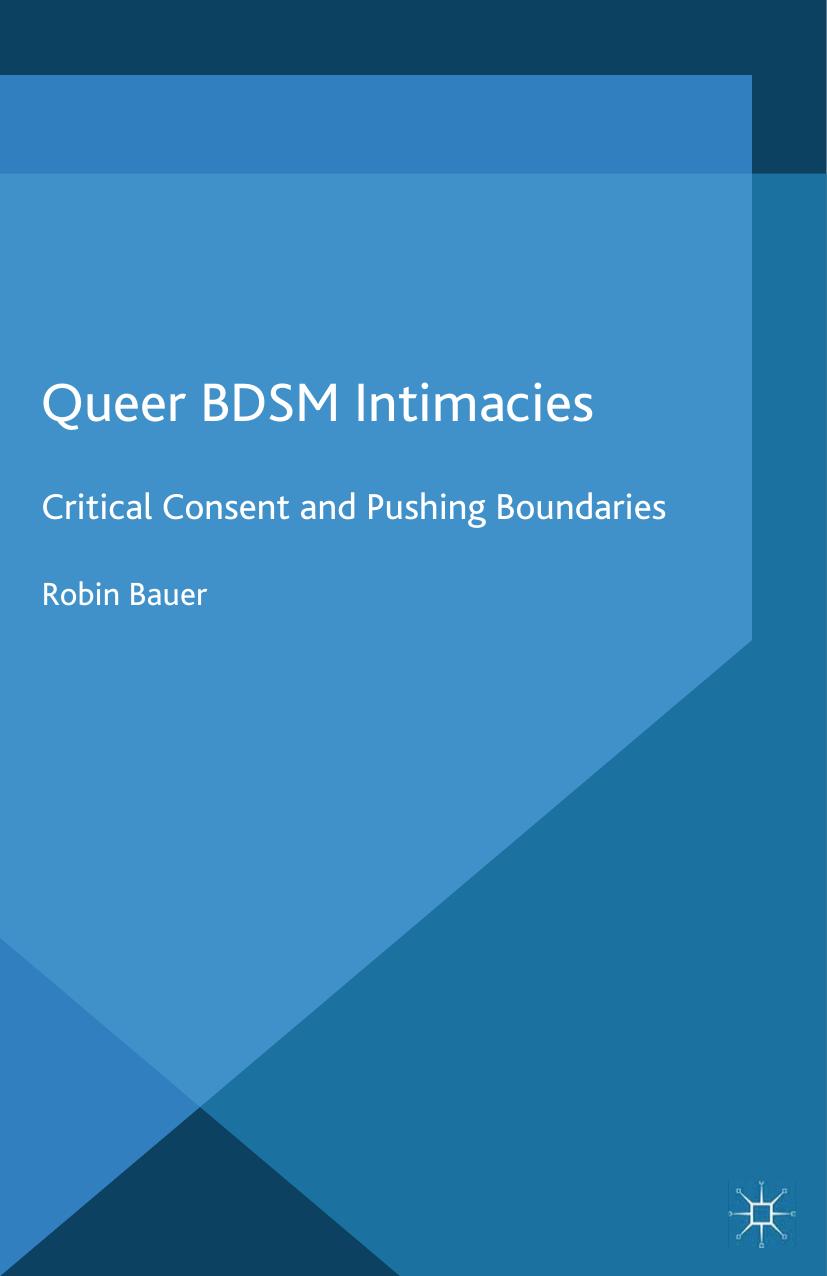 Queer BDSM Intimacies: Critical Consent and Pushing Boundaries by Robin Bauer (auth.)