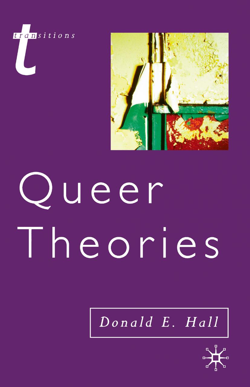 Queer Theories by Donald E. Hall (auth.)