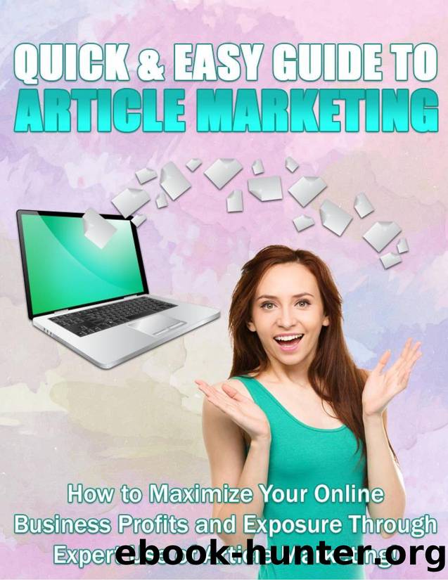 Quick & Easy Guide to Article Marketing by JayKay Bak - UnselfishMarketer.com
