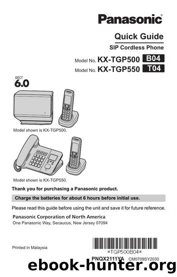 Quick Guide by Panasonic System Networks Co. Ltd