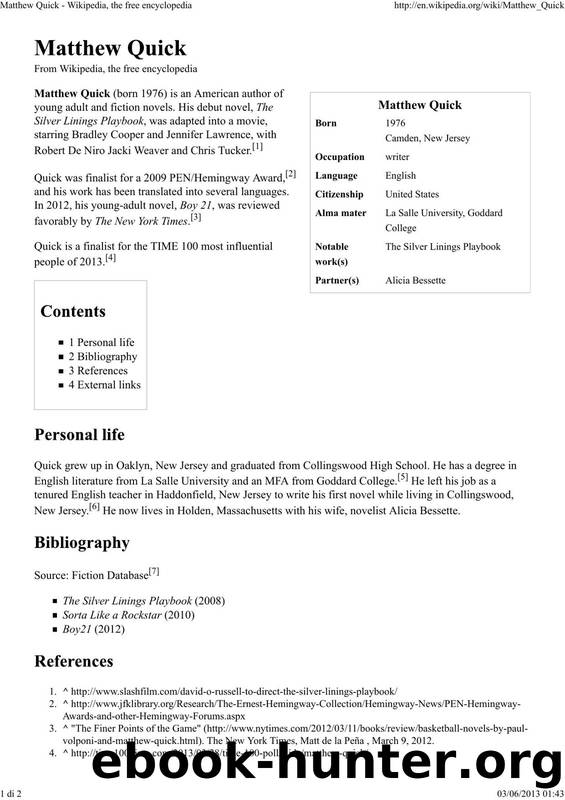 Quick Matthew - Wikipedia, the free encyclopedia by Quick Matthew