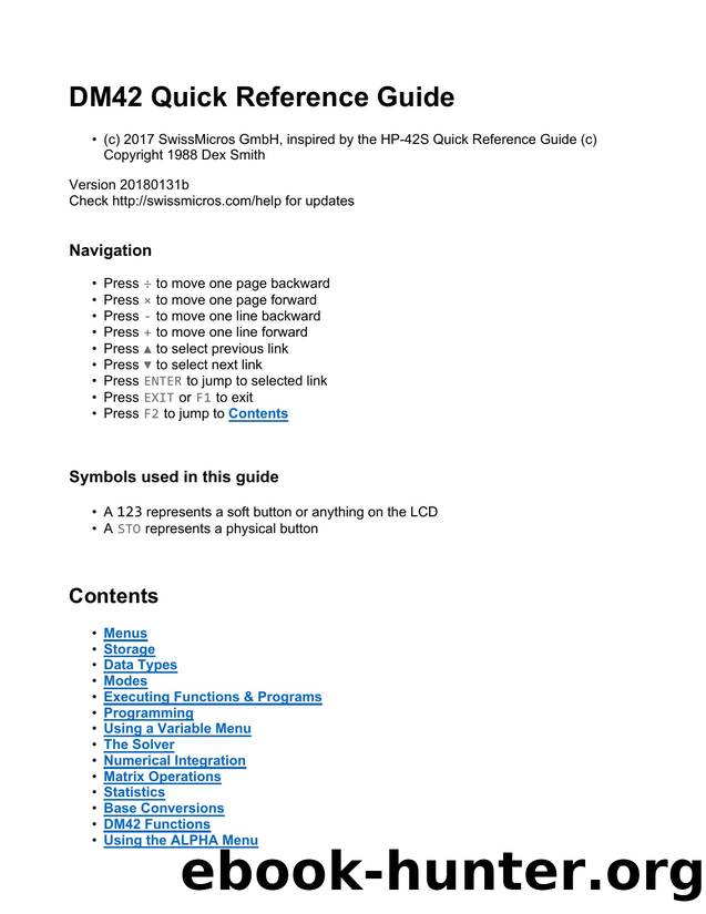 Quick Reference Guide by tlake