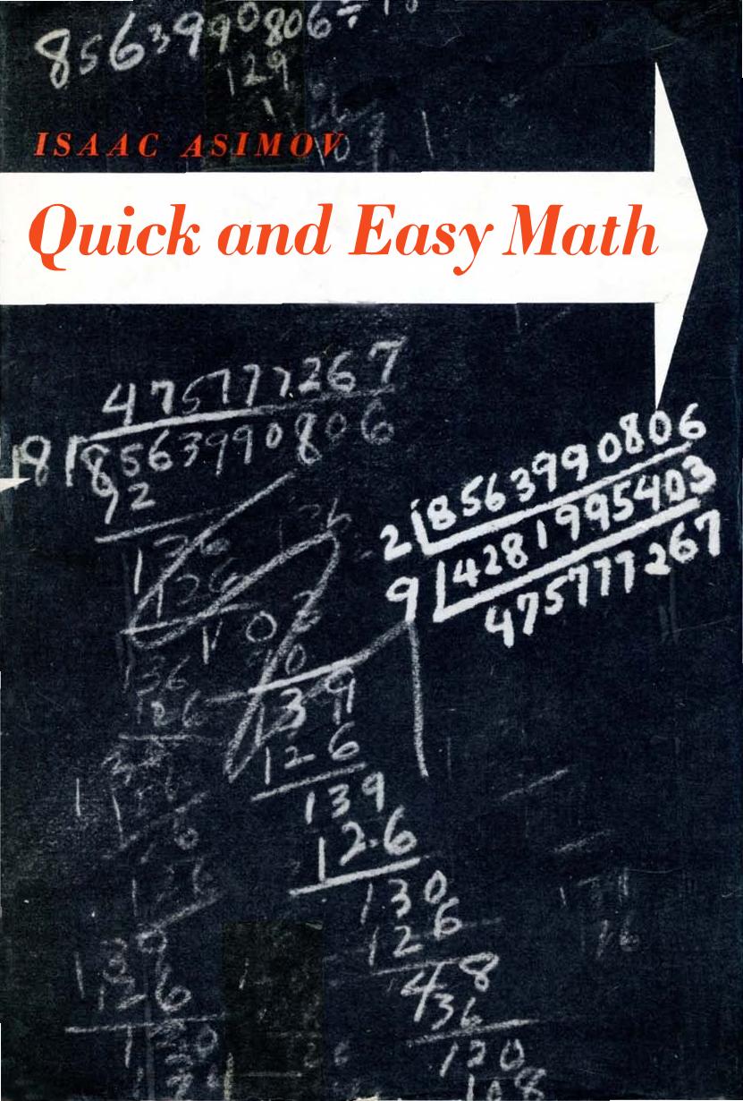 Quick and Easy Math by Isaac Asimov