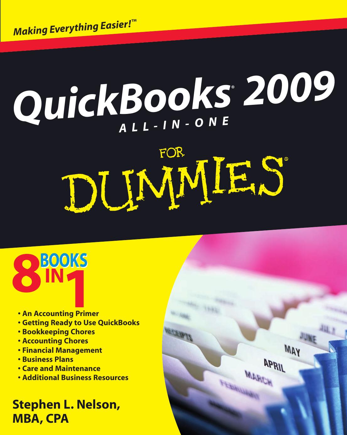 QuickBooks 2009 all-in-one for dummies by Stephen L Nelson