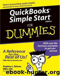 QuickBooks Simple Start for Dummies by Stephen L. Nelson