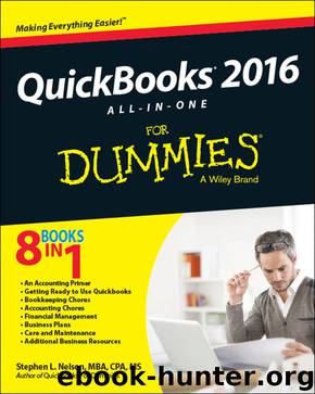QuickBooks® 2016 All-in-One For Dummies by Nelson Stephen L