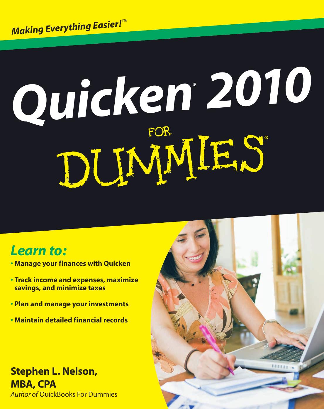 Quicken 2010 For Dummies by Stephen L. Nelson