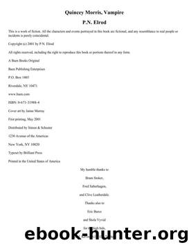 Quincey Morris, Vampire by Unknown