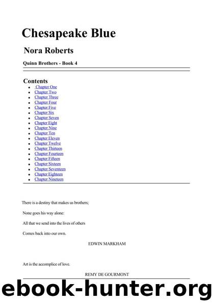 Quinn Brothers - 04 - Chesapeake Blue by Nora Roberts