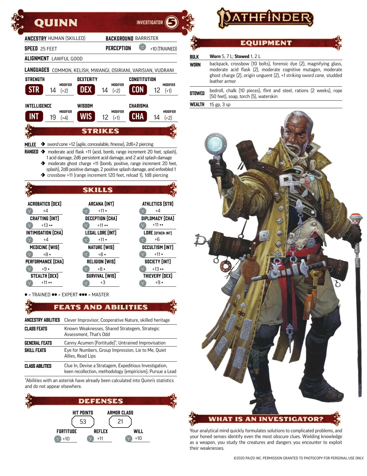 Quinn by Level 5 Investigator