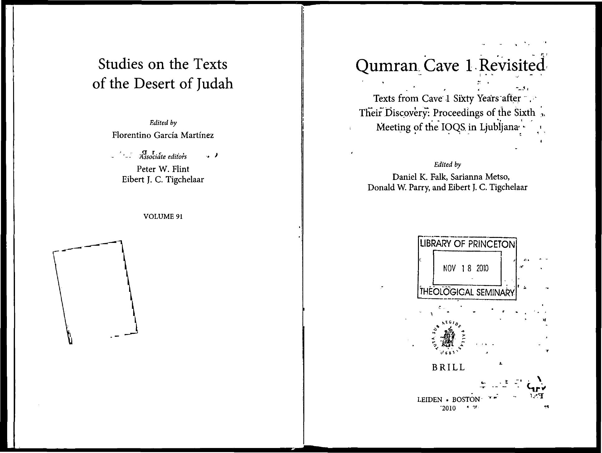 Qumran Cave 1 Revisited (Studies of the Texts of The Desert of Judah) by Daniel K. Falk Sarianna Metso Donald W. Parry Eibert J. C. Tigchelaar