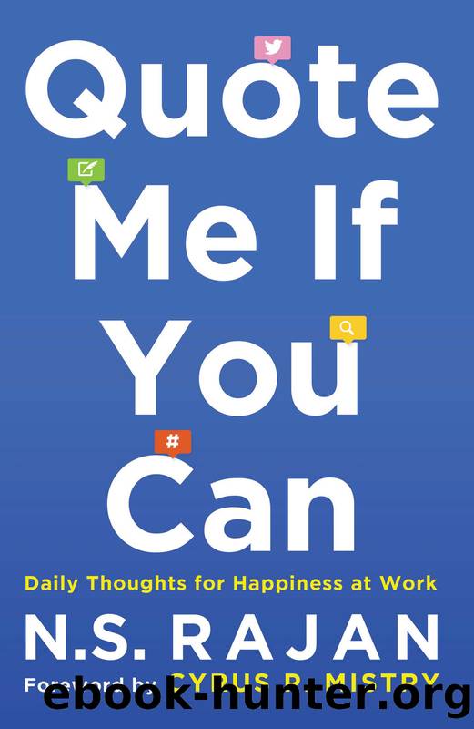 Quote Me if You Can by N S Rajan