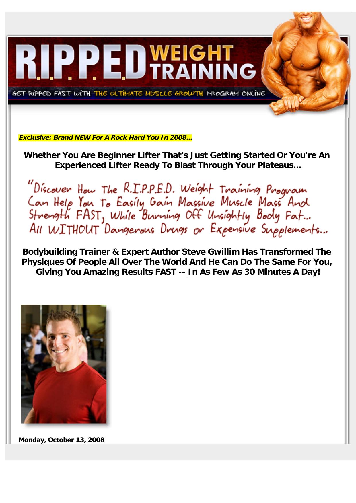 R . I . P . P . E . D . Weight Training. by Best of Kuszter's Collection