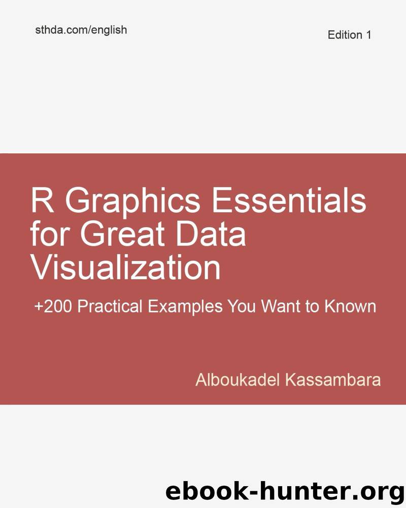 R Graphics Essentials for Great Data Visualization: +200 Practical Examples You Want to Know for Data Science by Alboukadel Kassambara