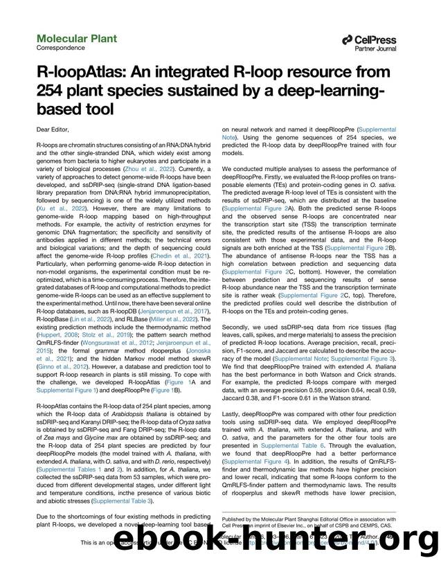 R-loopAtlas: An integrated R-loop resource from 254 plant species sustained by a deep-learning-based tool by unknow