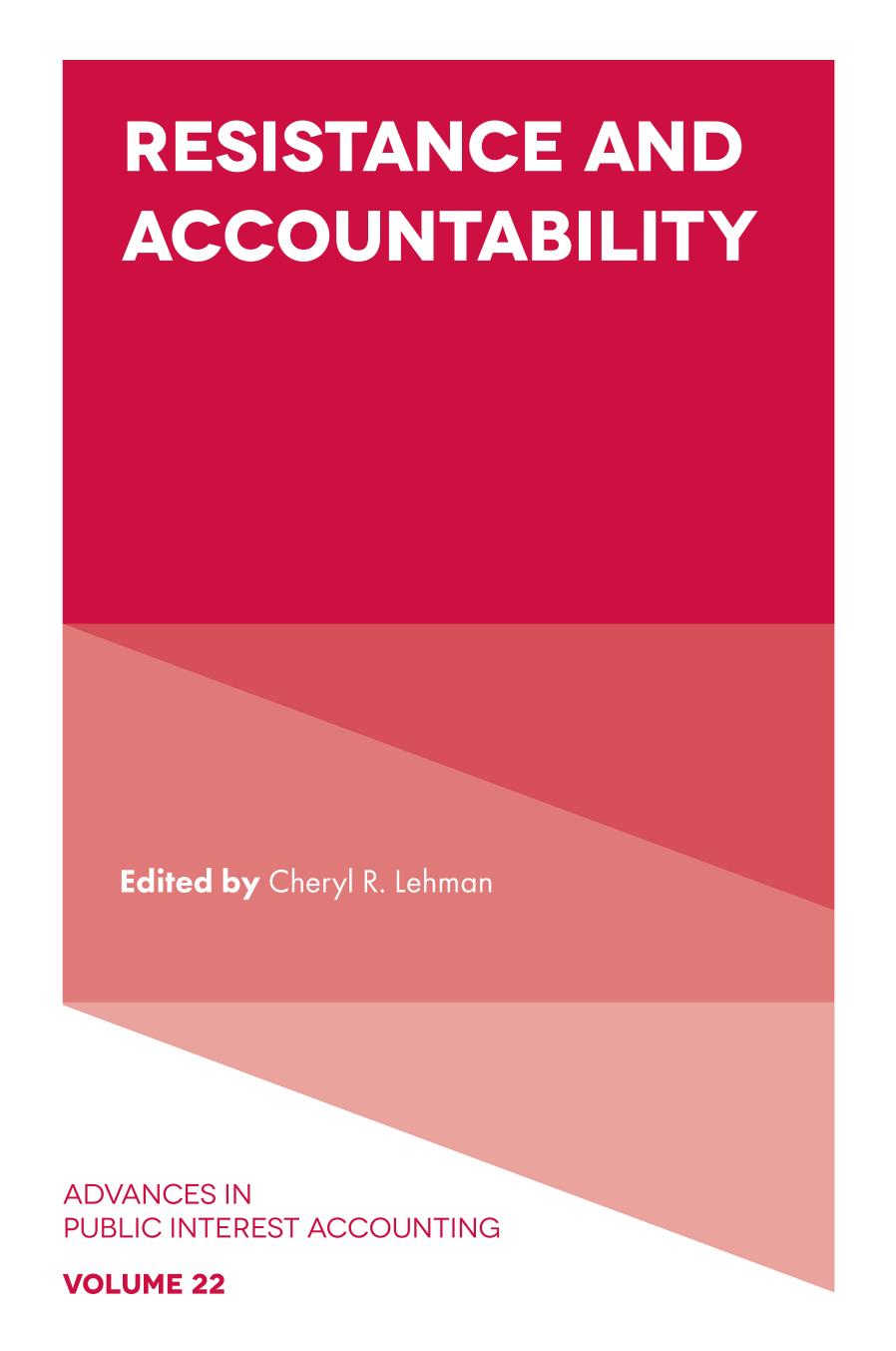 RESISTANCE AND ACCOUNTABILITY by CHERYL R. LEHMAN