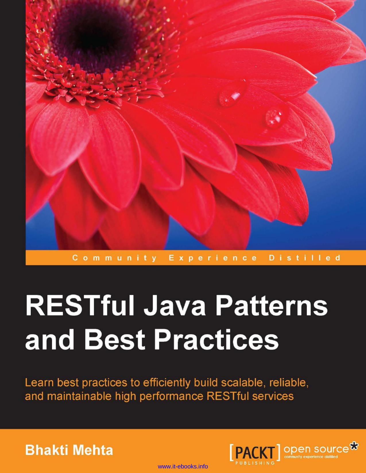 RESTful Java Patterns and Best Practices by www.it-ebooks.info