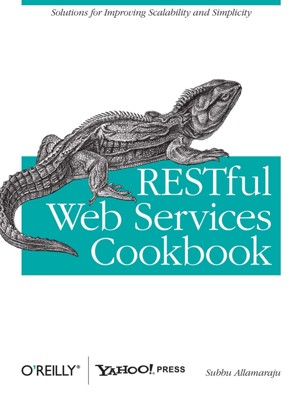 RESTful Web Services Cookbook by Subbu Allamaraju