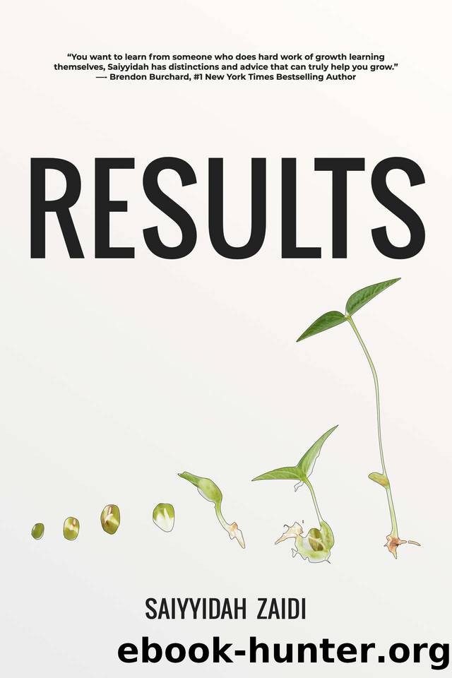 RESULTS: The Art and Science of Getting It Done by Saiyyidah Zaidi