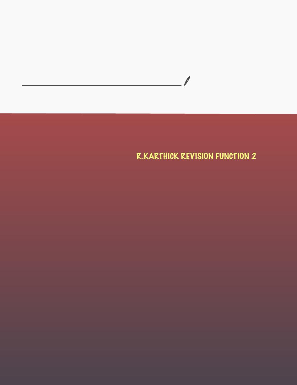 REVISION FUNCTION 2 by Unknown