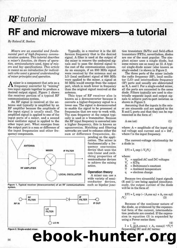 RF And Microwave Mixers by A Tutorial