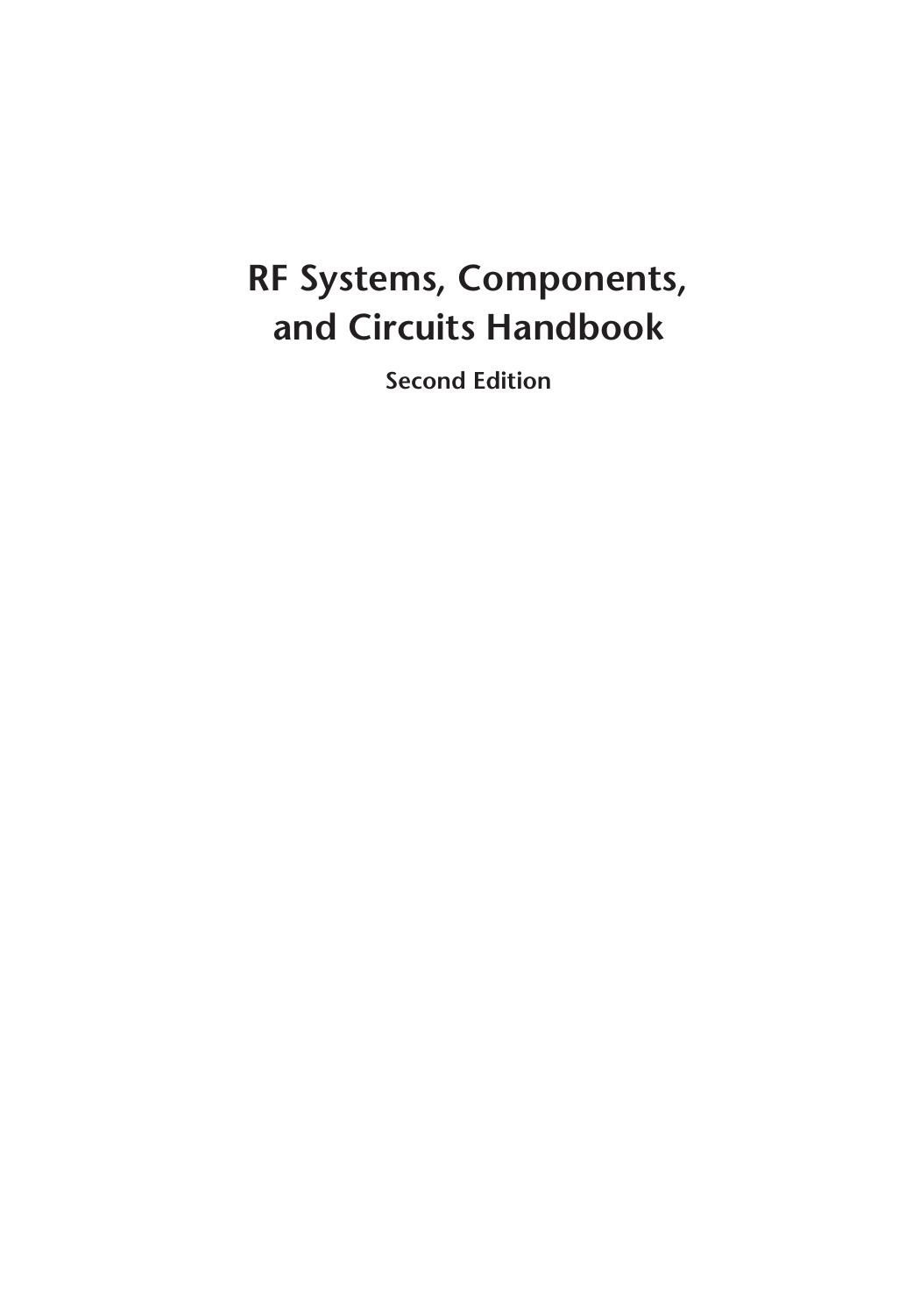 RF Systems, Components, and Circuits Handbook, Second Edition by Ferril Losee