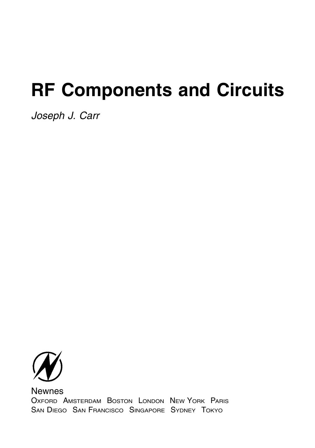 RF components and circuits by Carr Joseph J