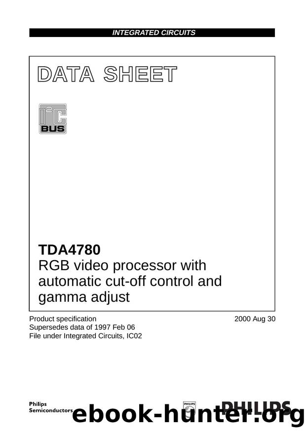 RGB video processor with automatic cut-off control and gamma adjust by Philips Semiconductors
