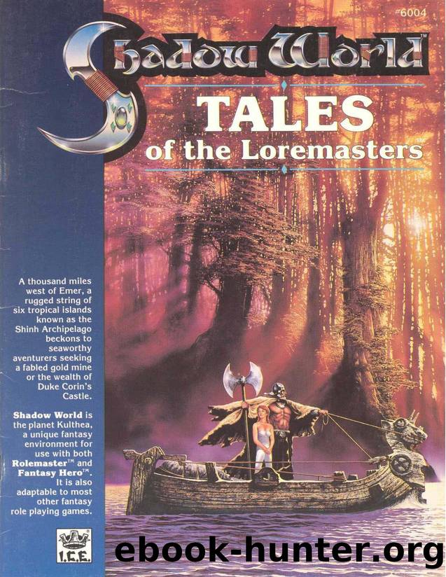 RM Shadow World by Tales of the Loremasters {ICE 6004}