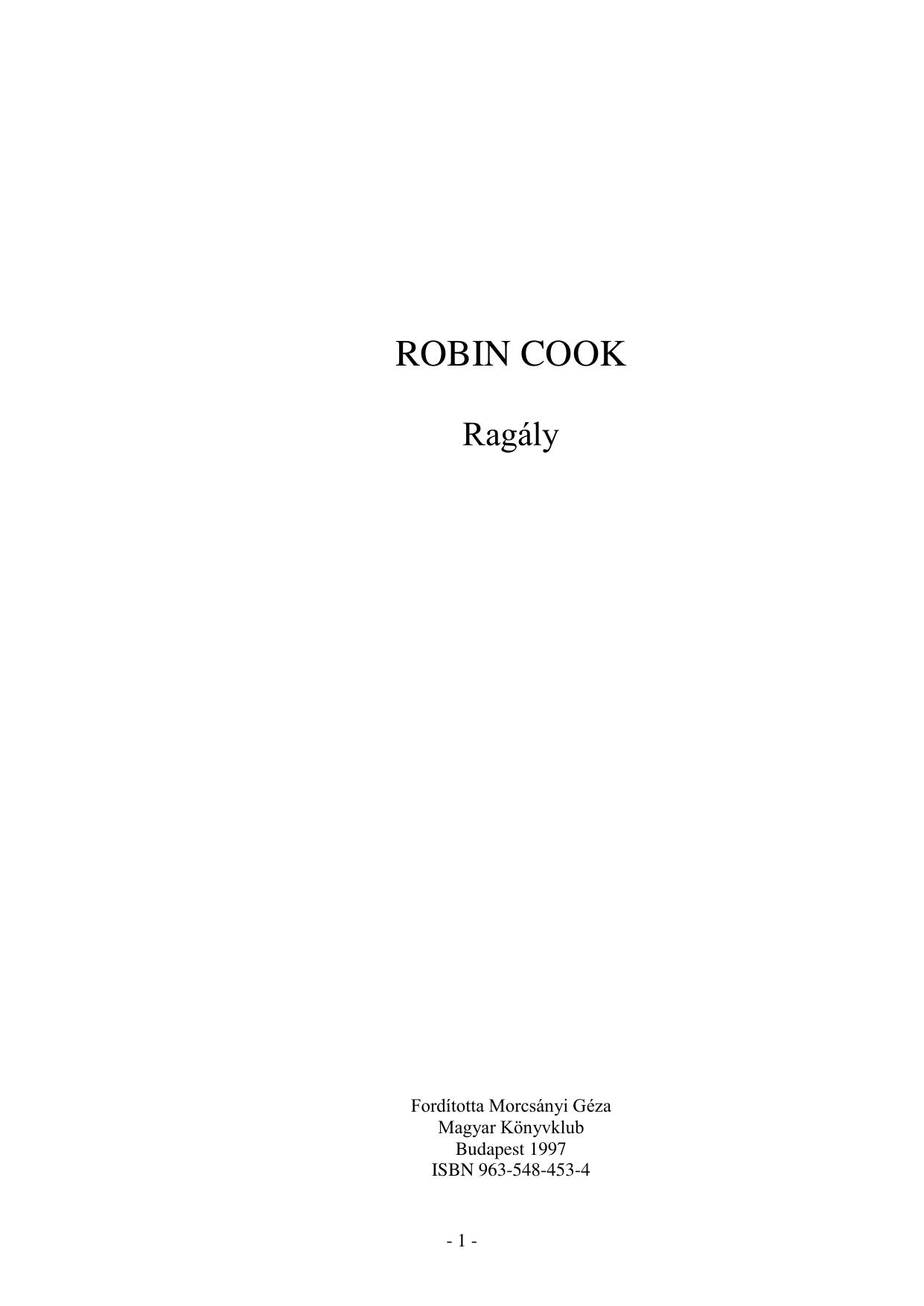 ROBIN COOK by kl