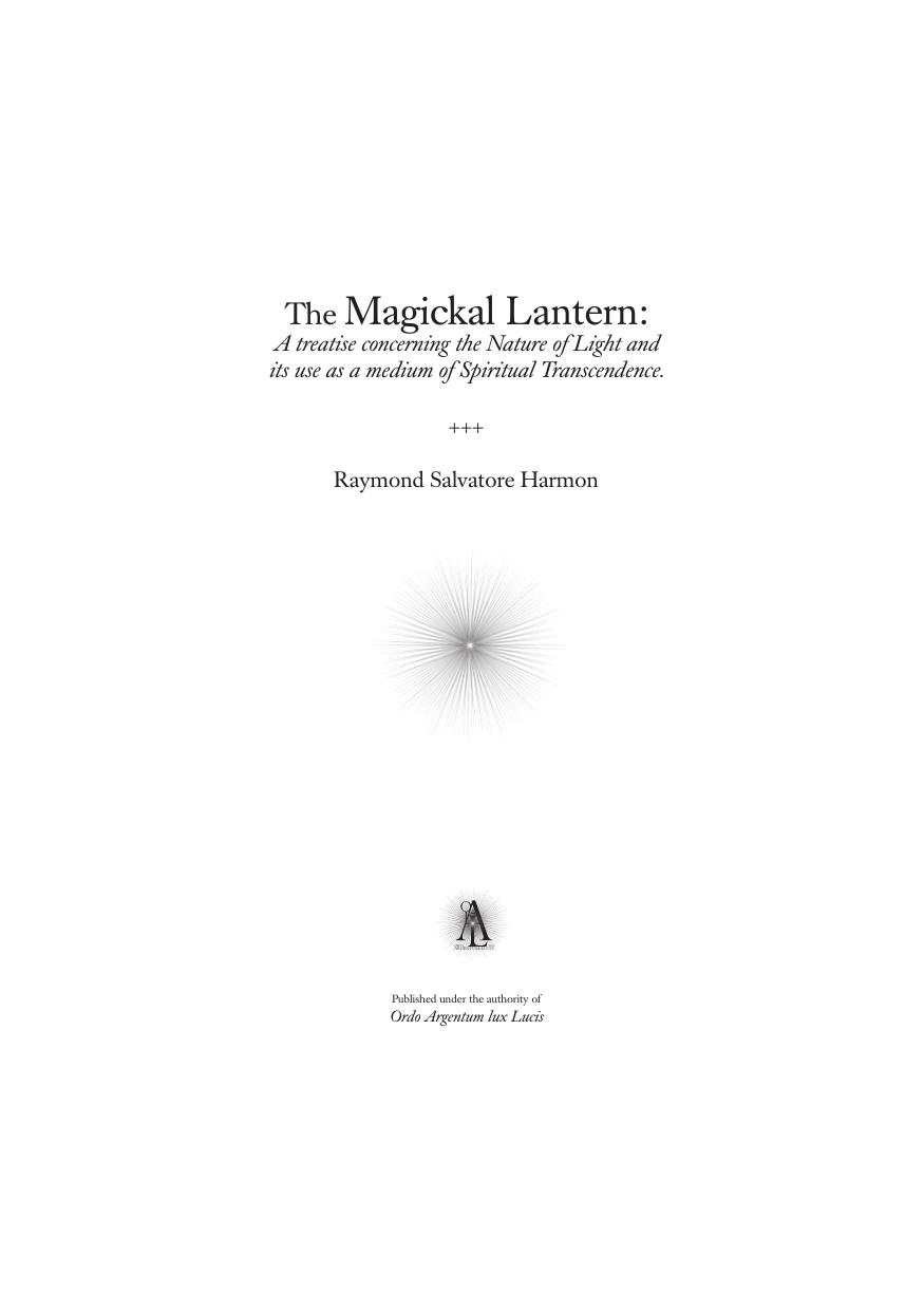 RS Harmon-Magickal Lantern Collection by Unknown