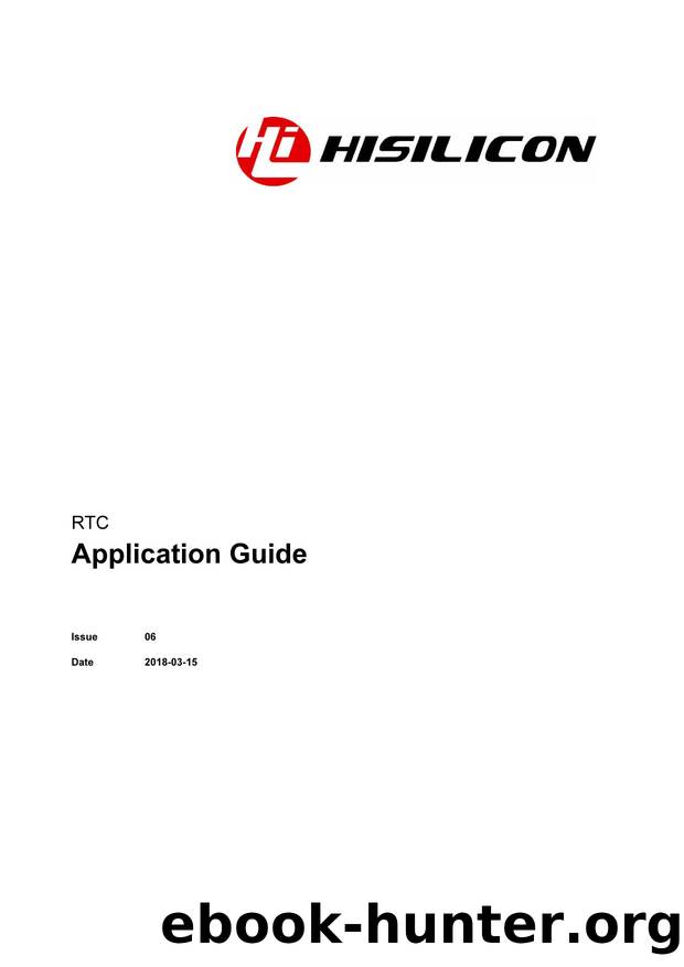 RTC Application Guide by Huawei Technologies Co. Ltd