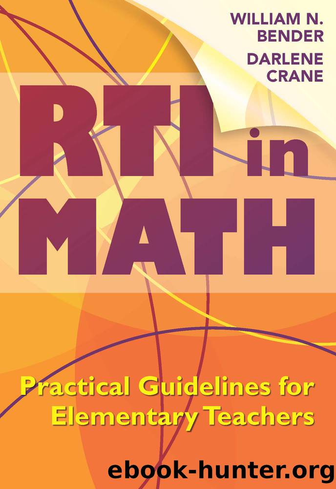 RTI in Math by Bender Wiliam N.;Crane Darlene N.; & Darlene Crane
