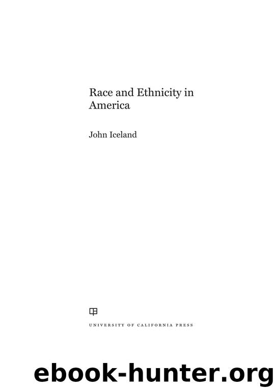 Race and Ethnicity in America by Iceland John;